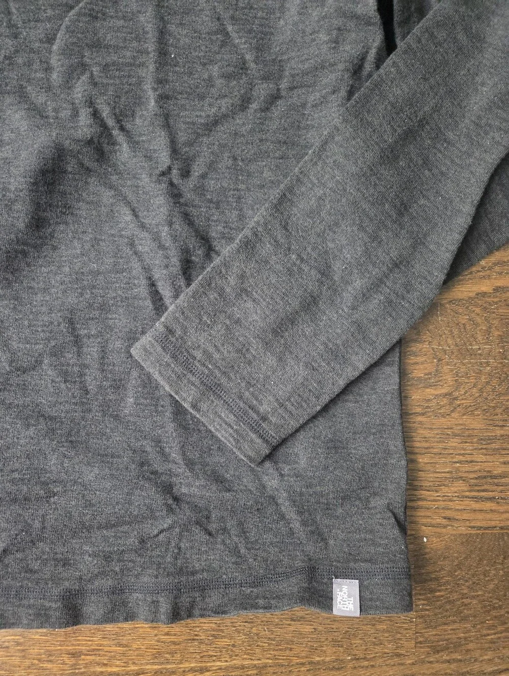 Men's Long Sleeve Henley Termal Shirt - Dark Charcoal Sz.L